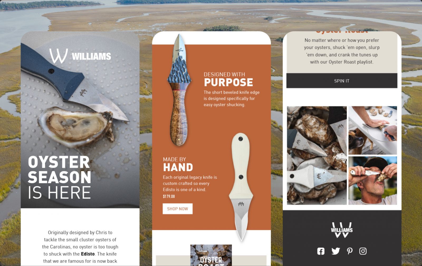 Email (1) 3 emails showing off products