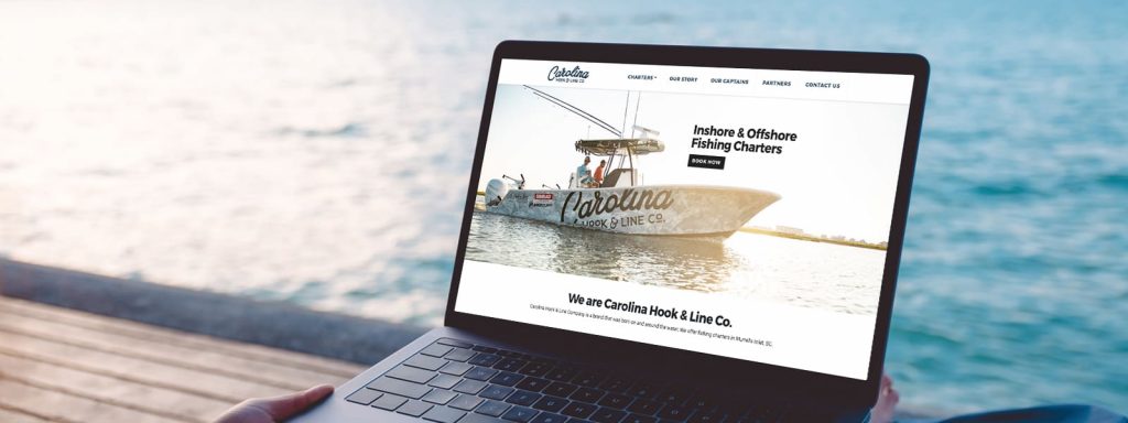 Preview of Carolina Hook & Line Co website.