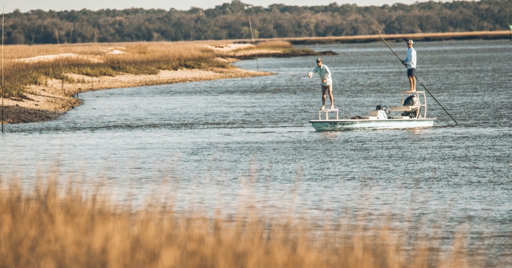 fishing on boat